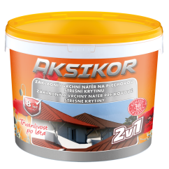 AKSIKOR - základný a vrchný náter na kovové strechy