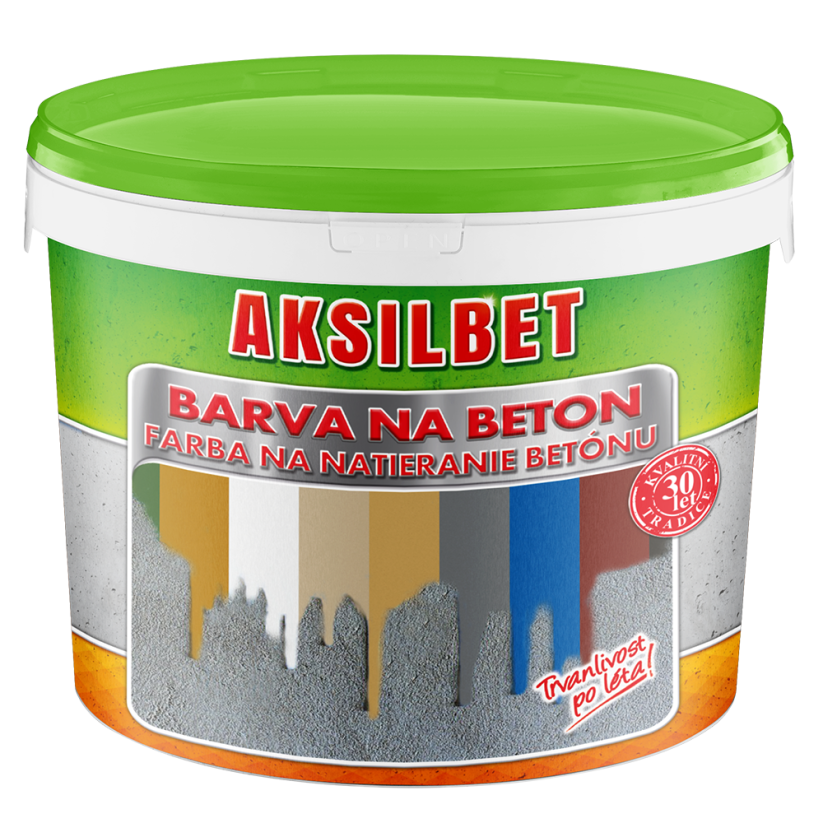 AKSILBET - barva na beton - AKSILBET paleta: Světlá jílová, Balení: 2,5l