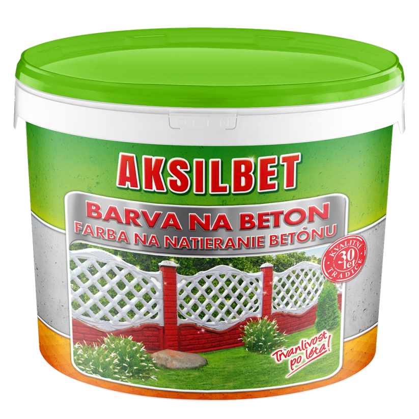 AKSILBET - barva na beton - AKSILBET paleta: Písková, Balení: 10l